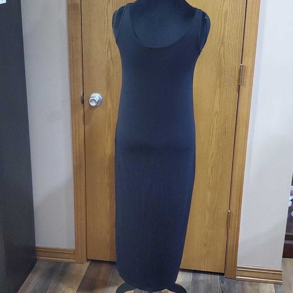 Eileen fisher stretch tank top maxi dress black - Picture 4 of 6